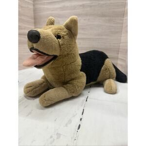 German Shepherd Dog Plush Floppy Prima Realistic 12” Tag Worn